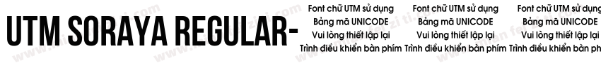 UTM Soraya Regular字体转换